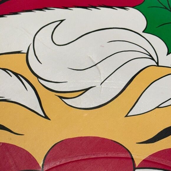 Vintage 90's Santa Placemat Christmas Town and Country Linen Vinyl 1994 - Picture 5 of 15